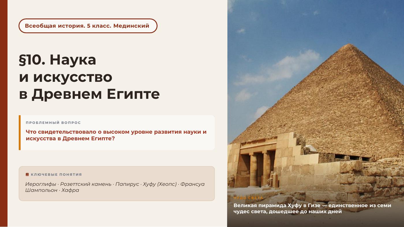 Наука и искусство в Древнем Египте — полный комплект