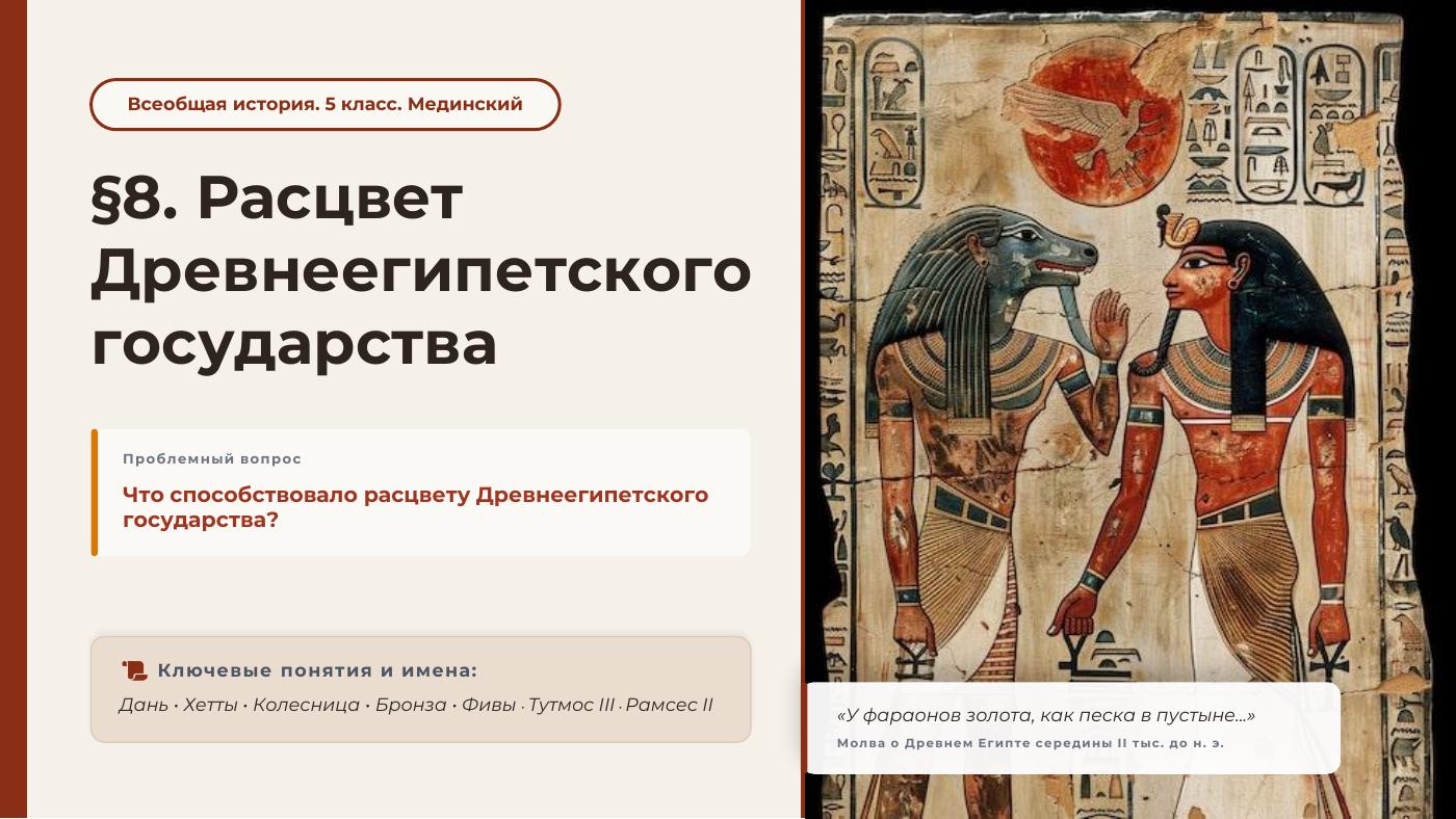 Расцвет Древнеегипетского государства — полный комплект