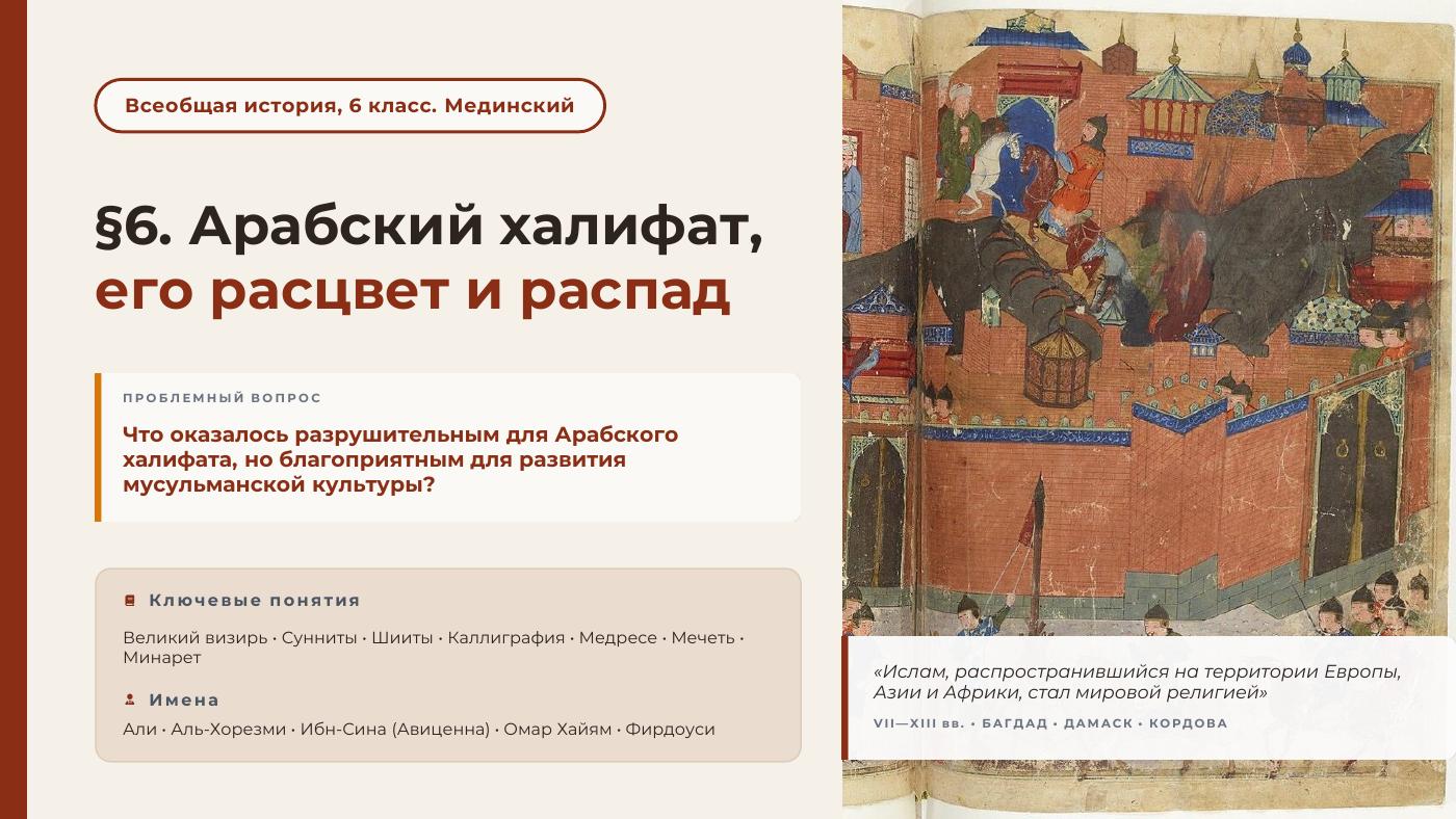 Арабский халифат, его расцвет и распад — полный комплект