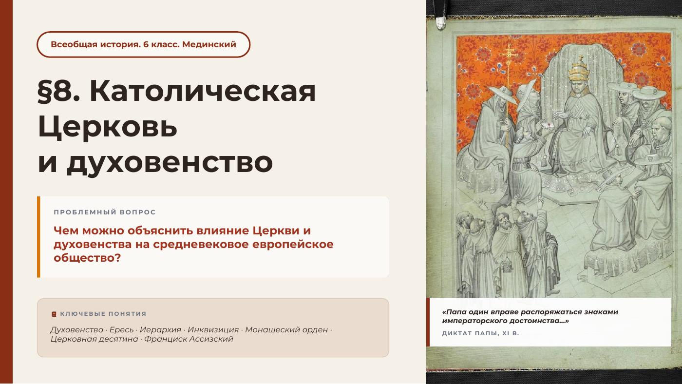 Католическая Церковь и духовенство — полный комплект