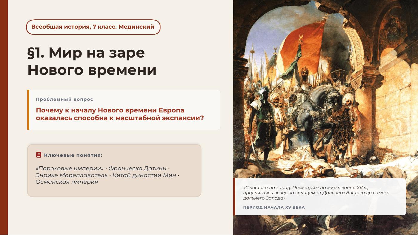 Мир на заре Нового времени — полный комплект
