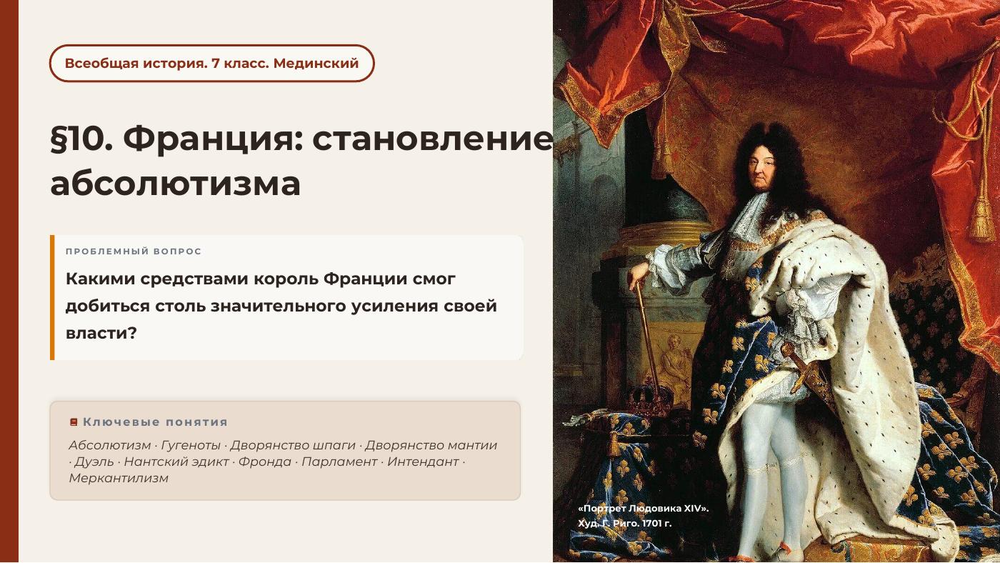 Франция: становление абсолютизма — полный комплект