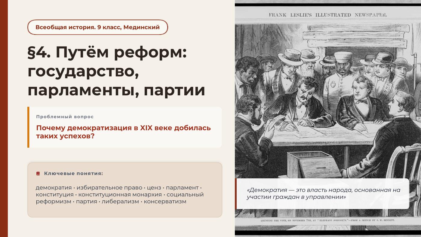 Путём реформ: государство, парламенты, партии — полный комплект