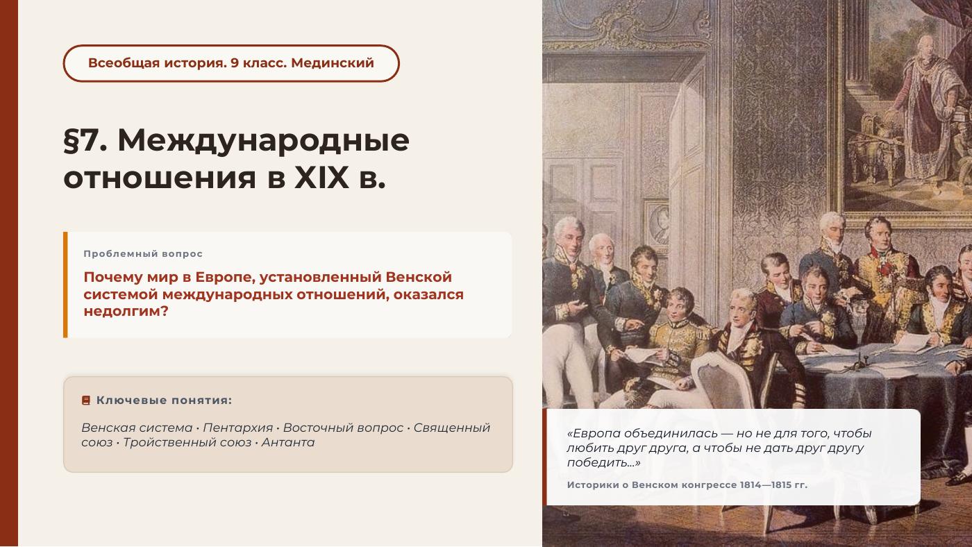 Международные отношения в XIX в. — полный комплект