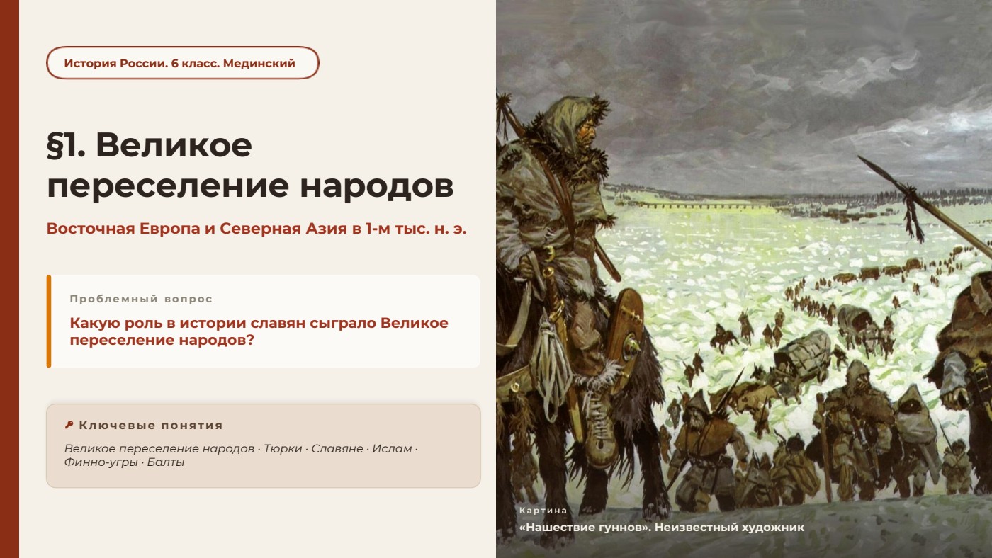 Великое переселение народов. Восточная Европа и Северная Азия в 1-м тыс. н. э. — полный комплект