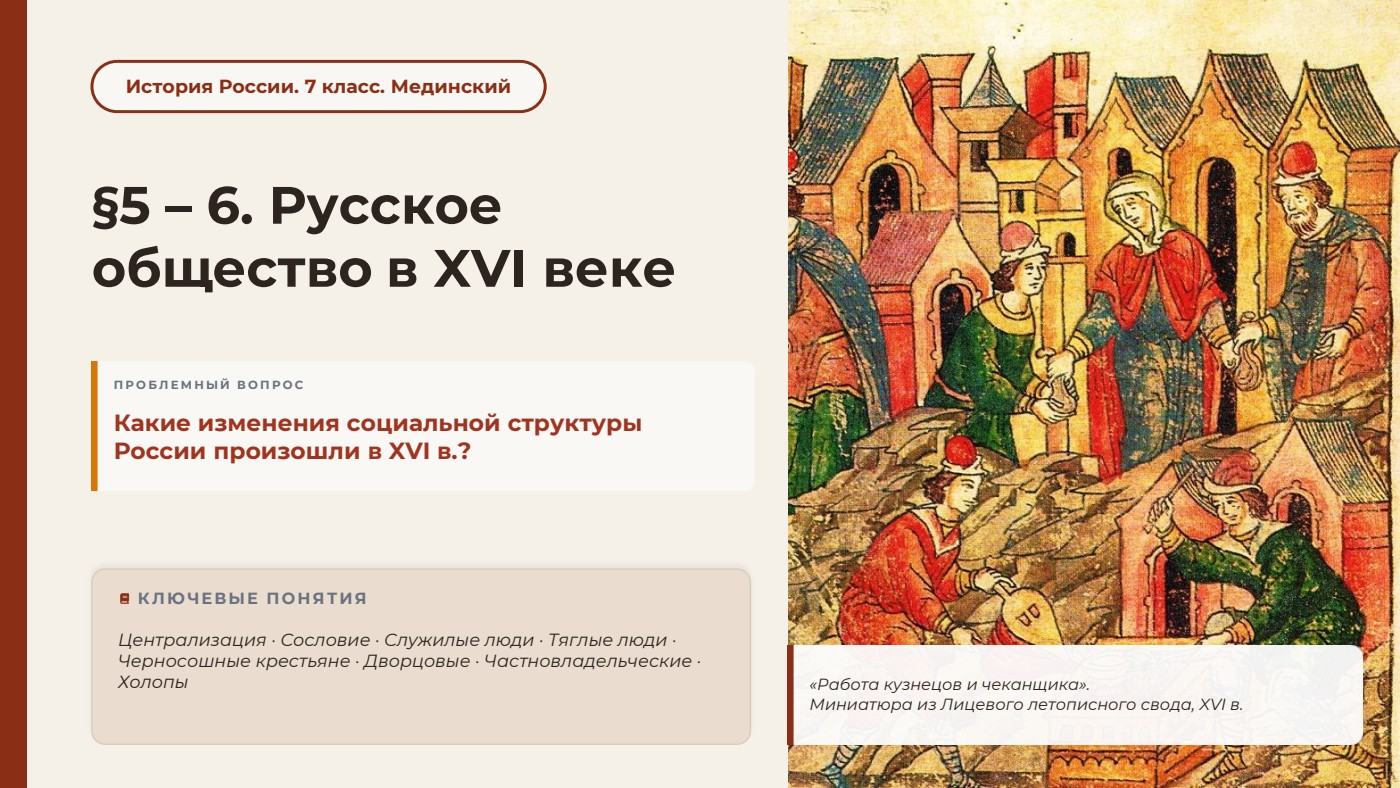 Русское общество в XVI в. — полный комплект