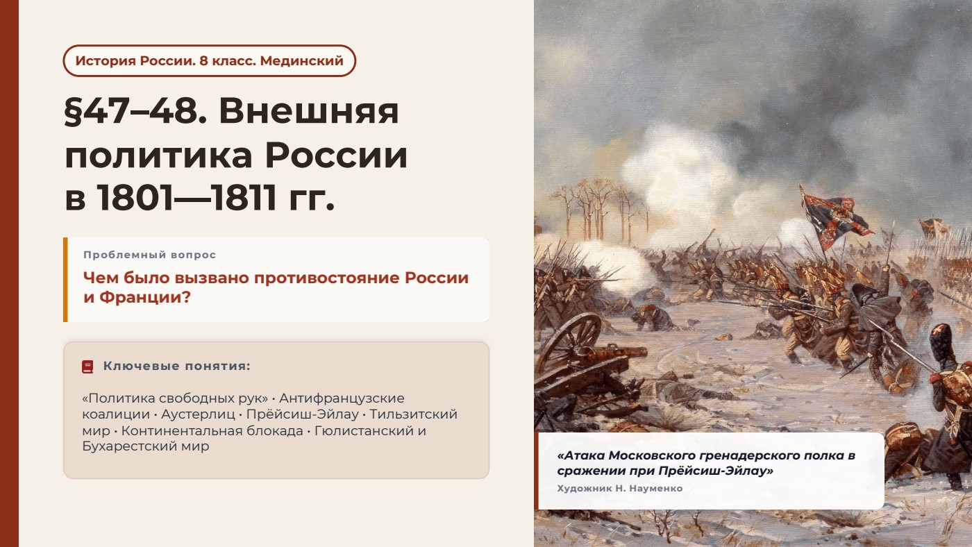 Внешняя политика России в 1801—1811 гг. — полный комплект