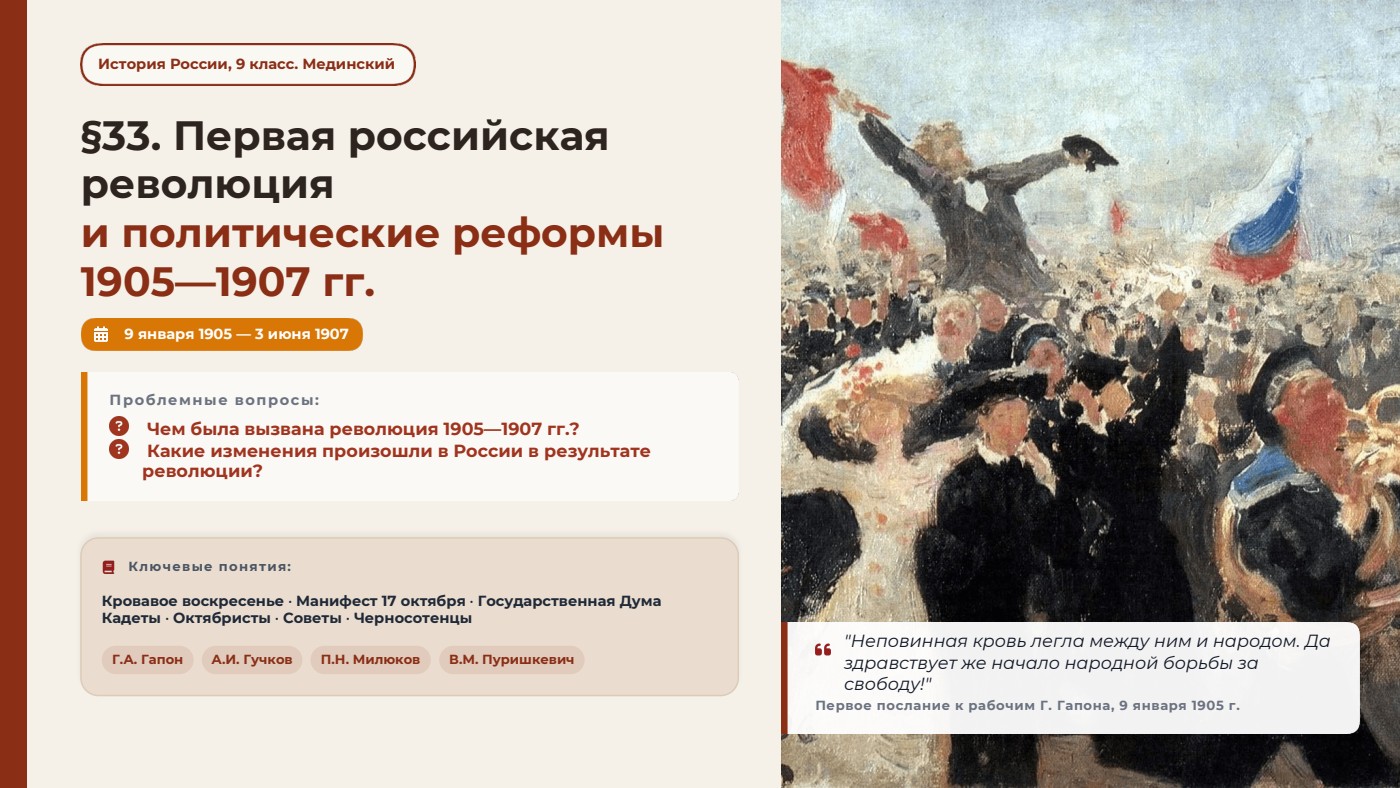 Первая российская революция и политические реформы 1905—1907 гг — полный комплект