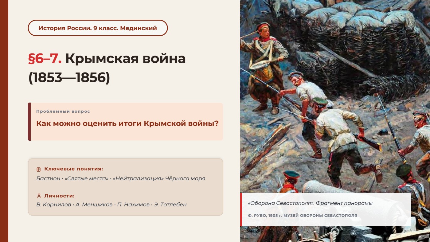 Крымская война (1853—1856) — полный комплект