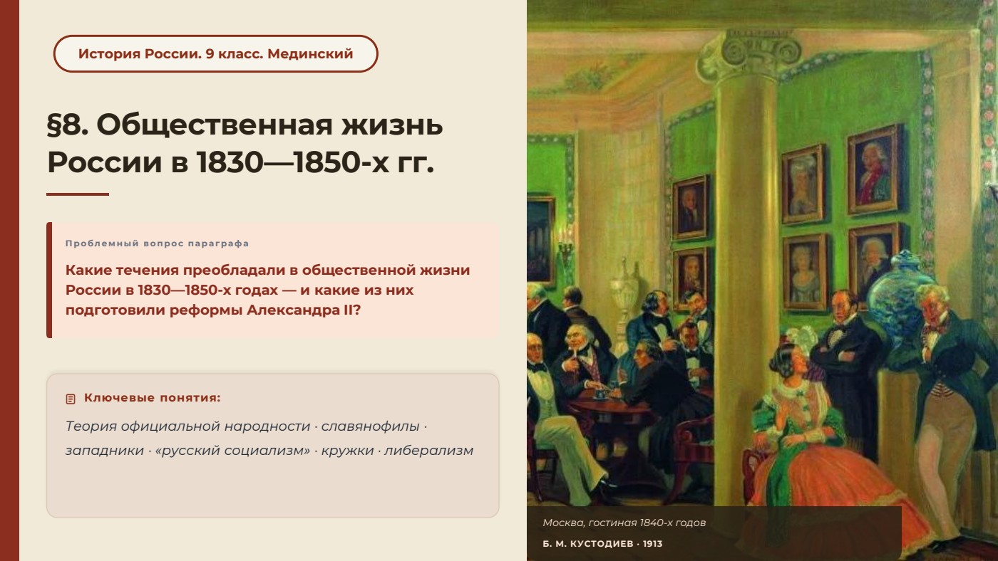 Общественная жизнь России в 1830—1850-х гг. — полный комплект