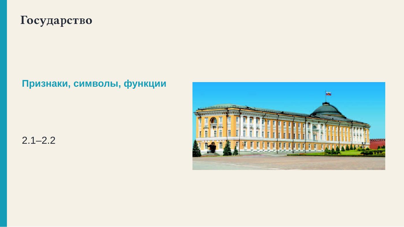 Государство: признаки, символы, функции — полный комплект